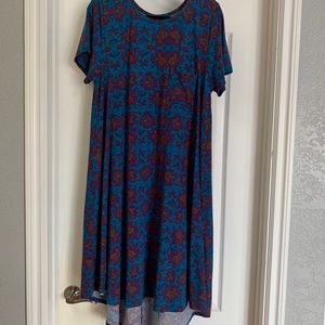 LulaRoe Carley. Blue floral. Beautiful!